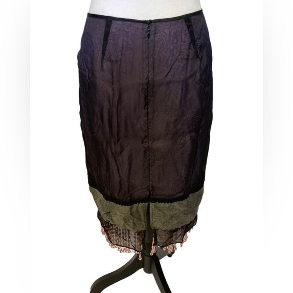 Parameter 100% silk and beaded crêpe skirt.